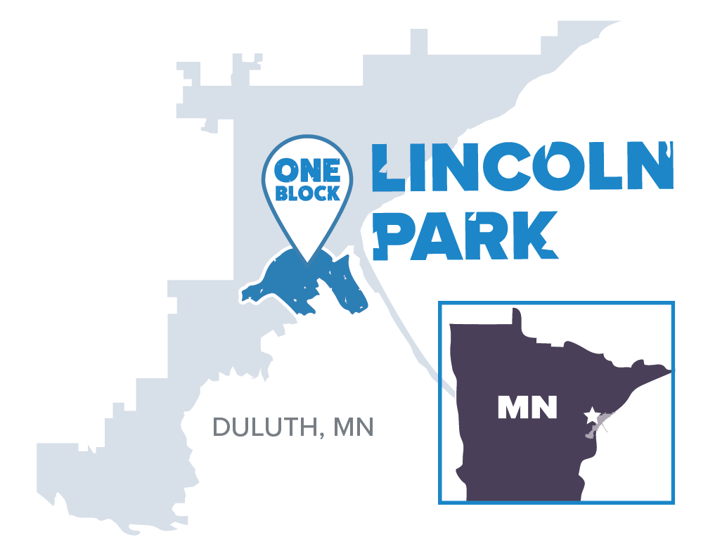 Map of Lincoln Park - Duluth, MN