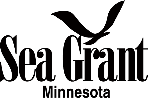 Graphic of Gull with text Sea Grant Minnesota