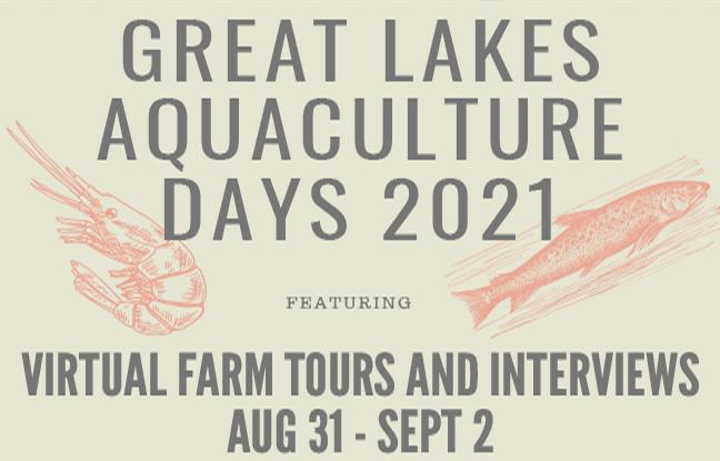 Great Lakes Aquaculture Days 2021 flyer.