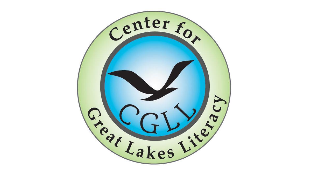 Round logo with gull and text Center for Great Lakes Literacy
