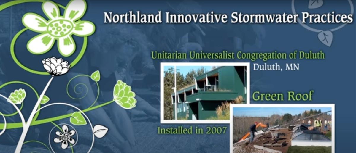 Northland innovative stormwater practices. Unitarian Universalist Congregation of Duluth. Duluth, Minnesota. Green roof installed in 2007.