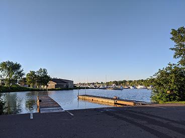Barker's Island boat launch in Superior, Wisconsin.